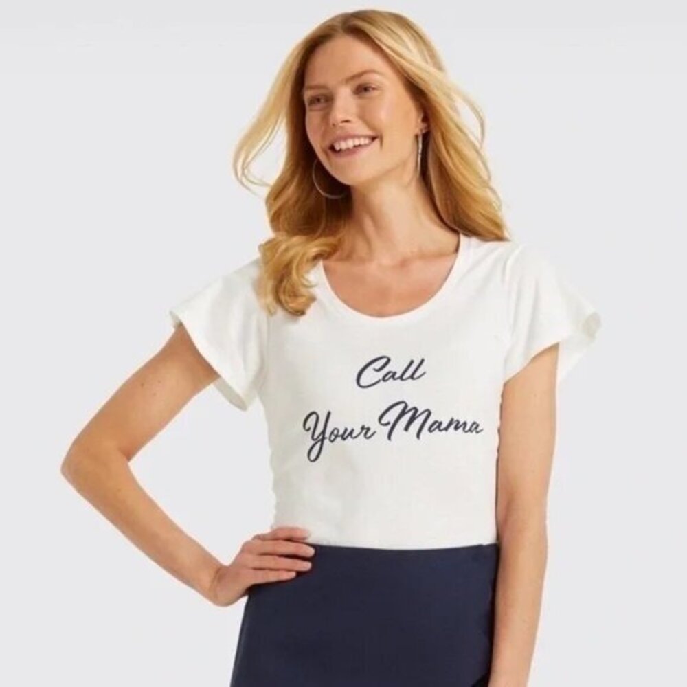 Draper James Call Your Mama T-Shirt - sz XS